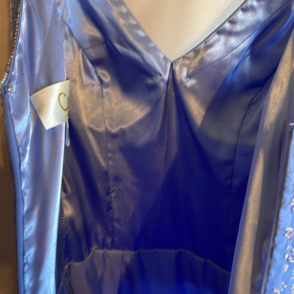 Periwinkle gown with beaded bodice - Picture 7 of 15